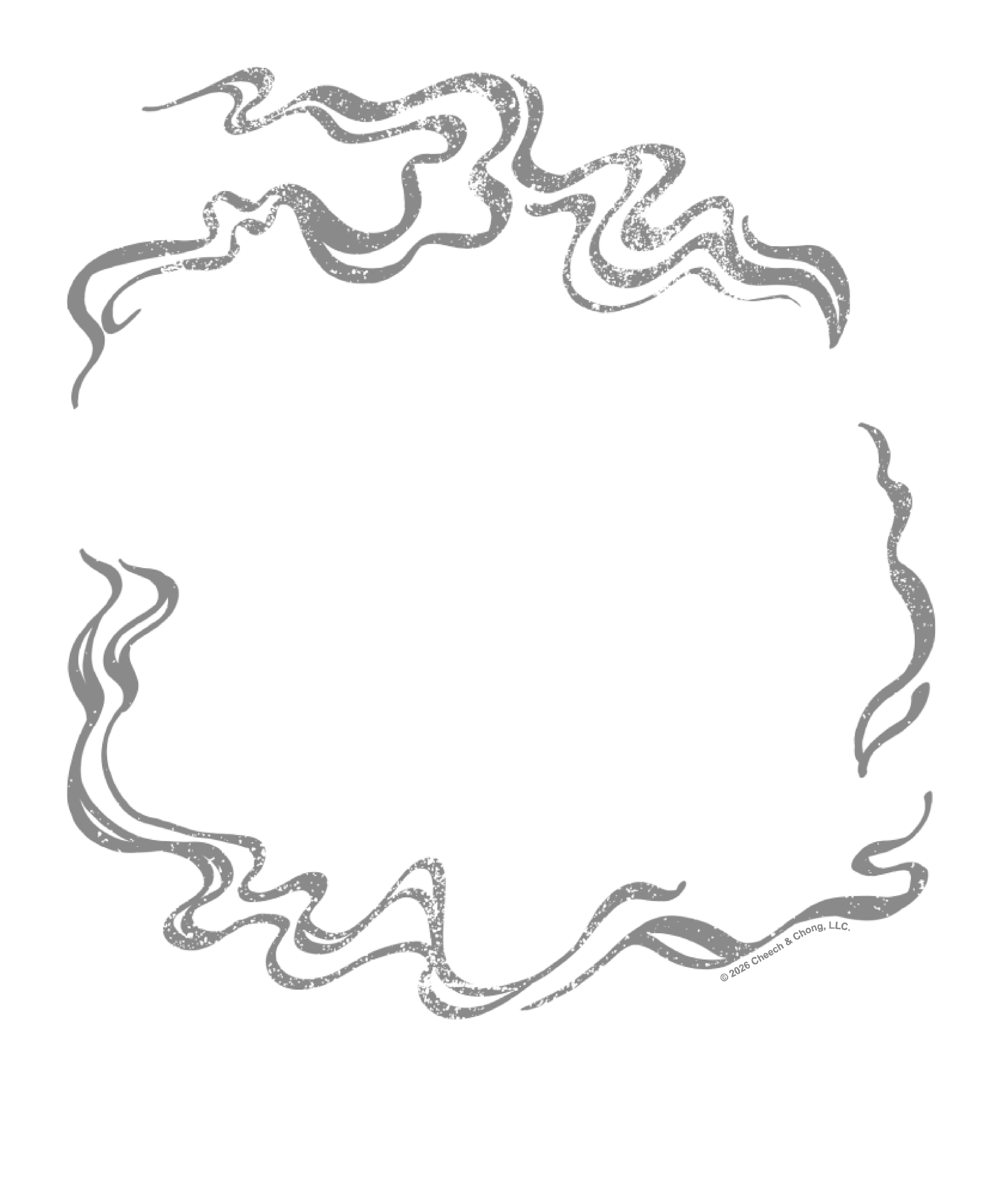Cheech &amp; Chong Classic Duo Smoke Logo T-Shirt