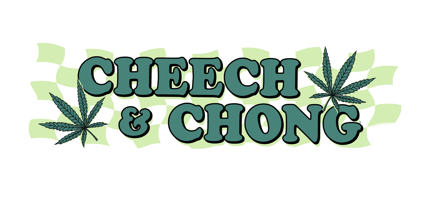 Cheech &amp; Chong Checkered Leaf T-Shirt