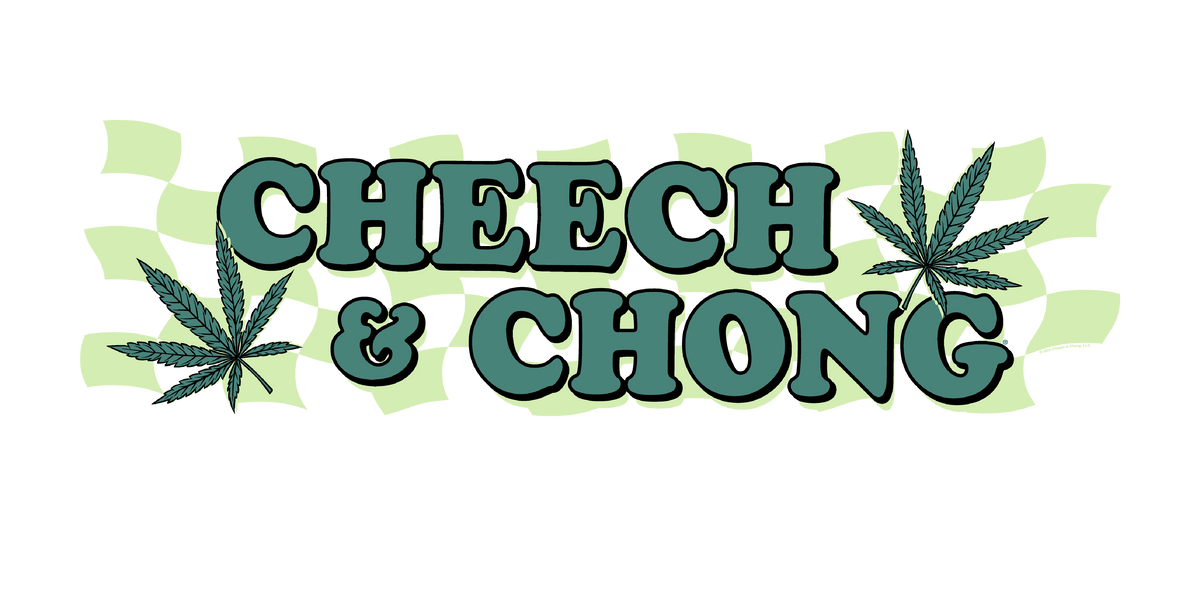 Cheech &amp; Chong Checkered Leaf T-Shirt