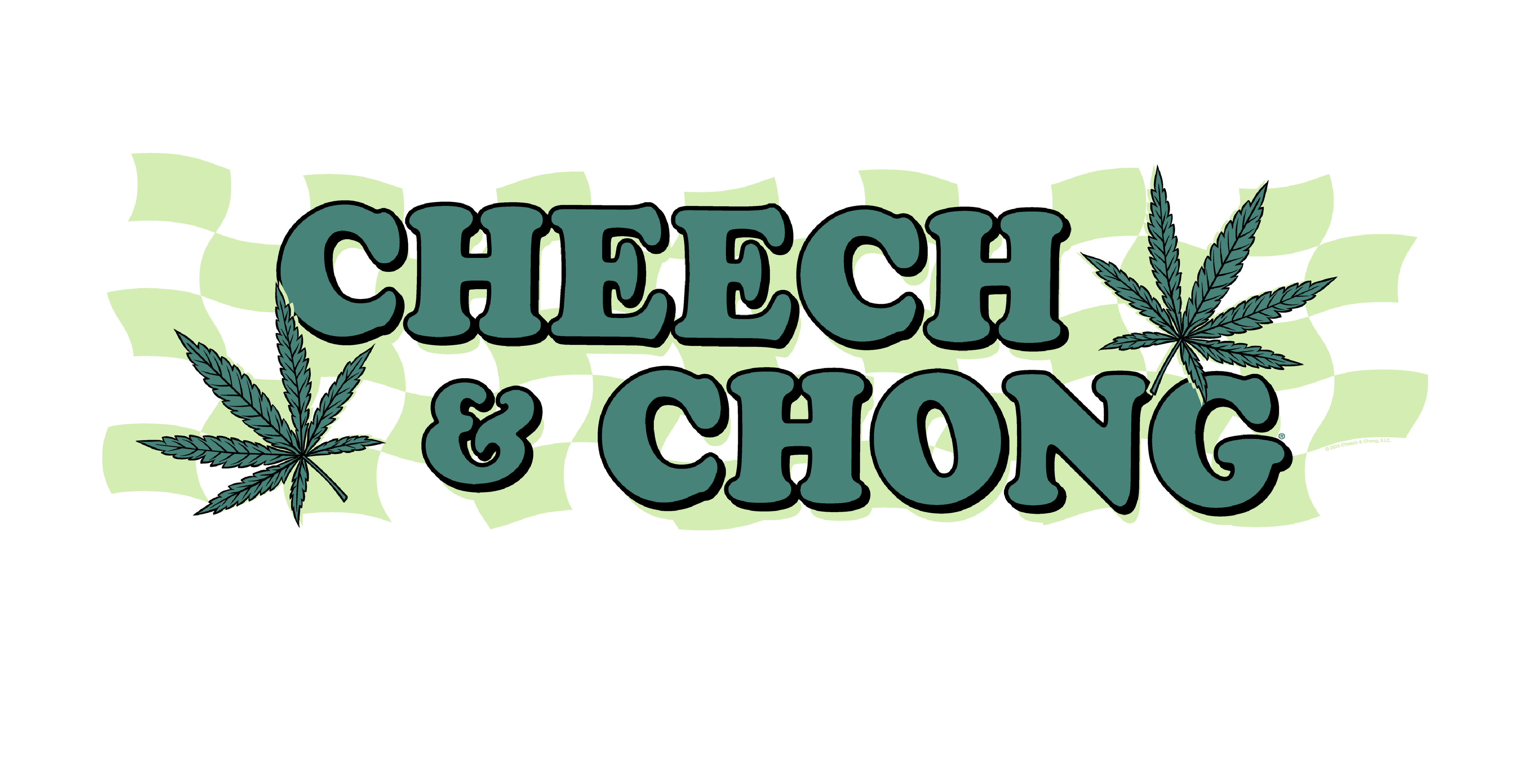 Cheech &amp; Chong Checkered Leaf T-Shirt