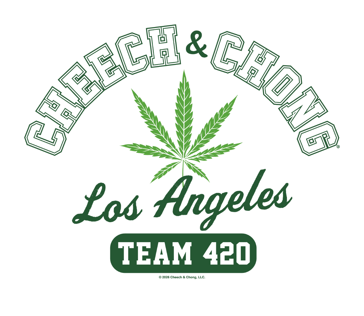 Cheech &amp; Chong Los Angeles Team 420 T-Shirt