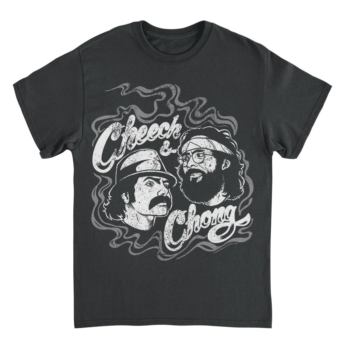 Cheech &amp; Chong Classic Duo Smoke Logo T-Shirt