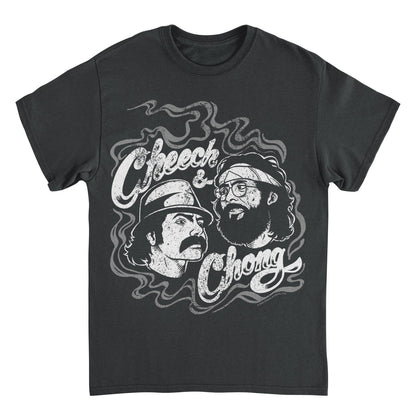 Cheech &amp; Chong Classic Duo Smoke Logo T-Shirt