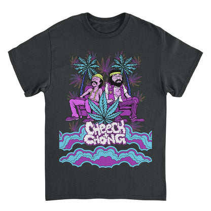 Cheech &amp; Chong Cloud Logo Couch Cartoon T-Shirt