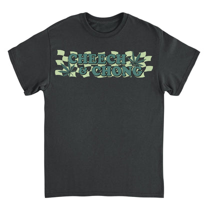 Cheech &amp; Chong Checkered Leaf T-Shirt