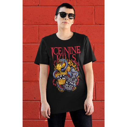 ICE NINE KILLS Eye-Catching T-Shirt, Snake Skulls