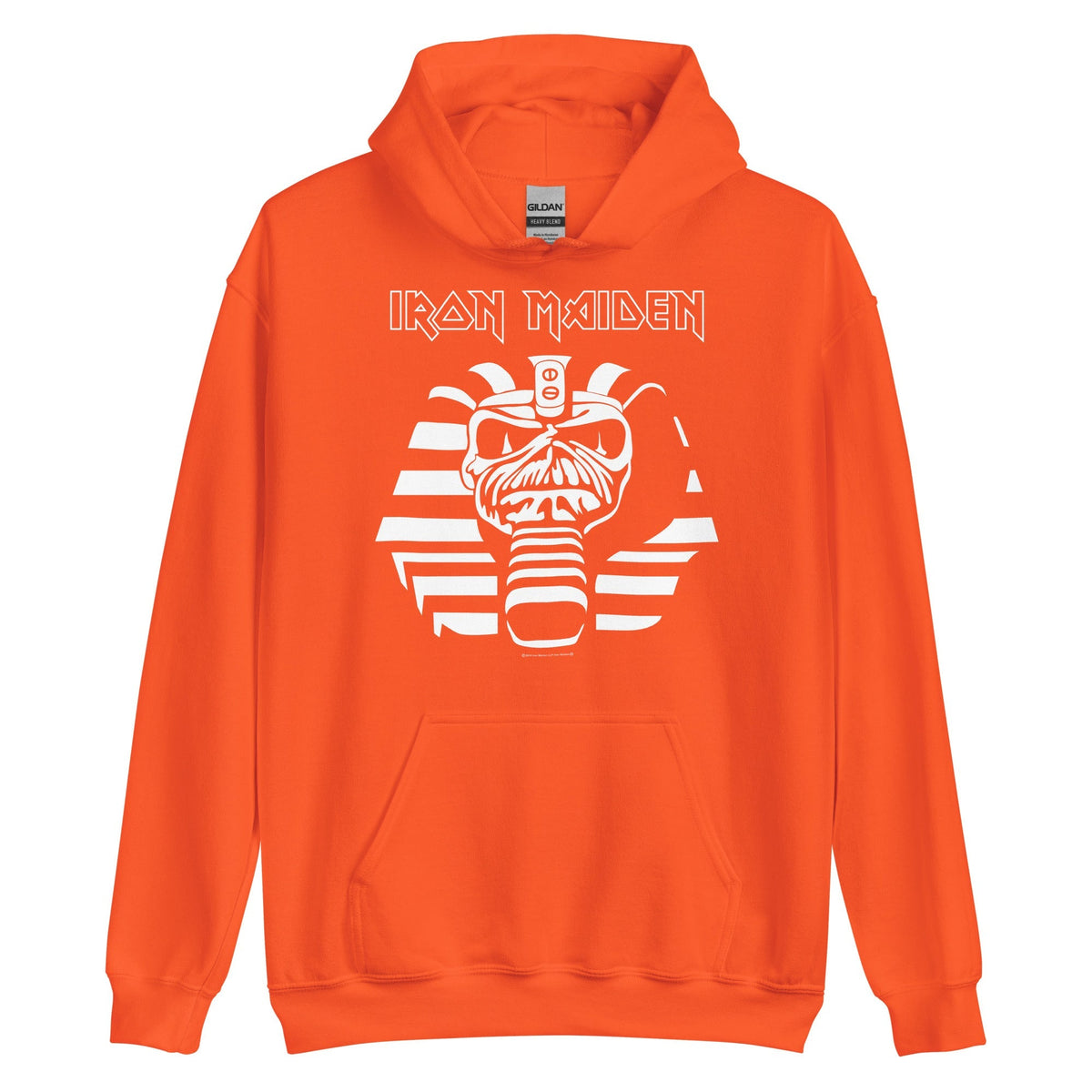 Iron Maiden Orange Powerslave Hoodie
