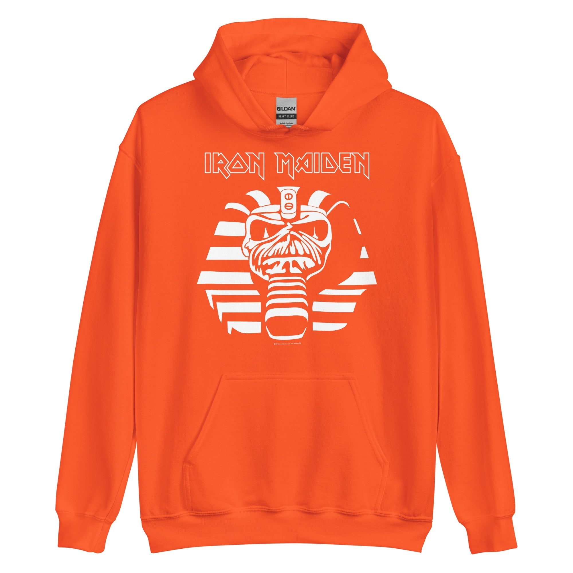 Iron Maiden Orange Powerslave Hoodie