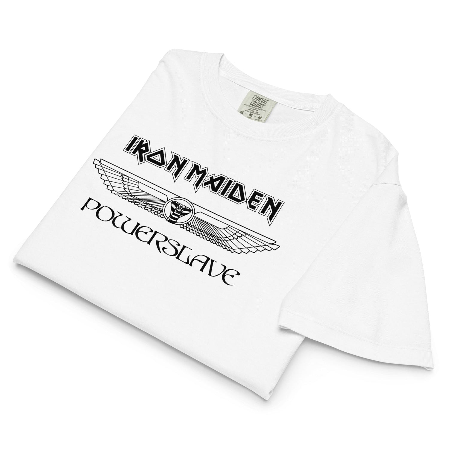 Iron Maiden Powerslave Winged Mineral Wash Womens Crop Top