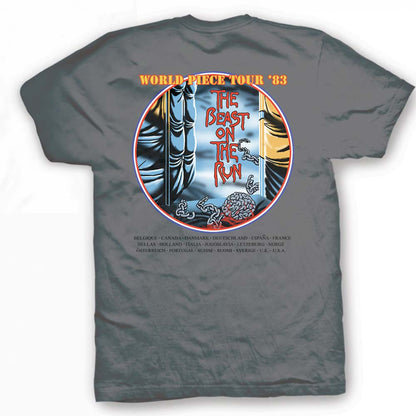 IRON MAIDEN Top Tier T-Shirt, World Piece Tour 83