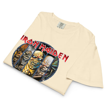 Iron Maiden Eddies Mineral Wash Womens Crop Top