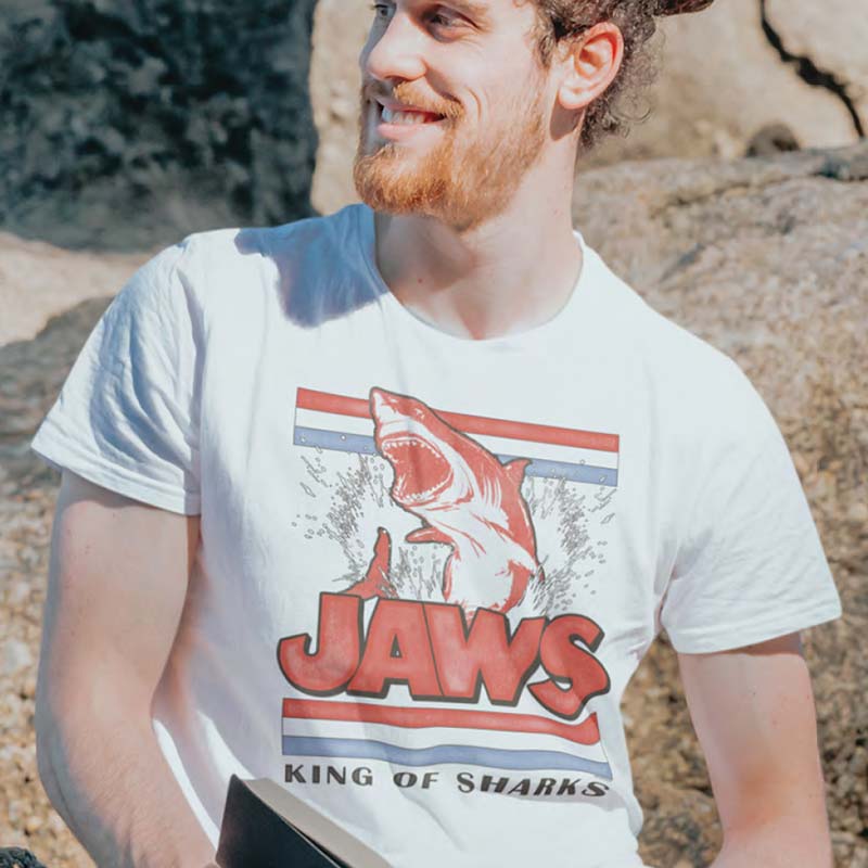 JAWS Eye-Catching T-Shirt, King of Sharks