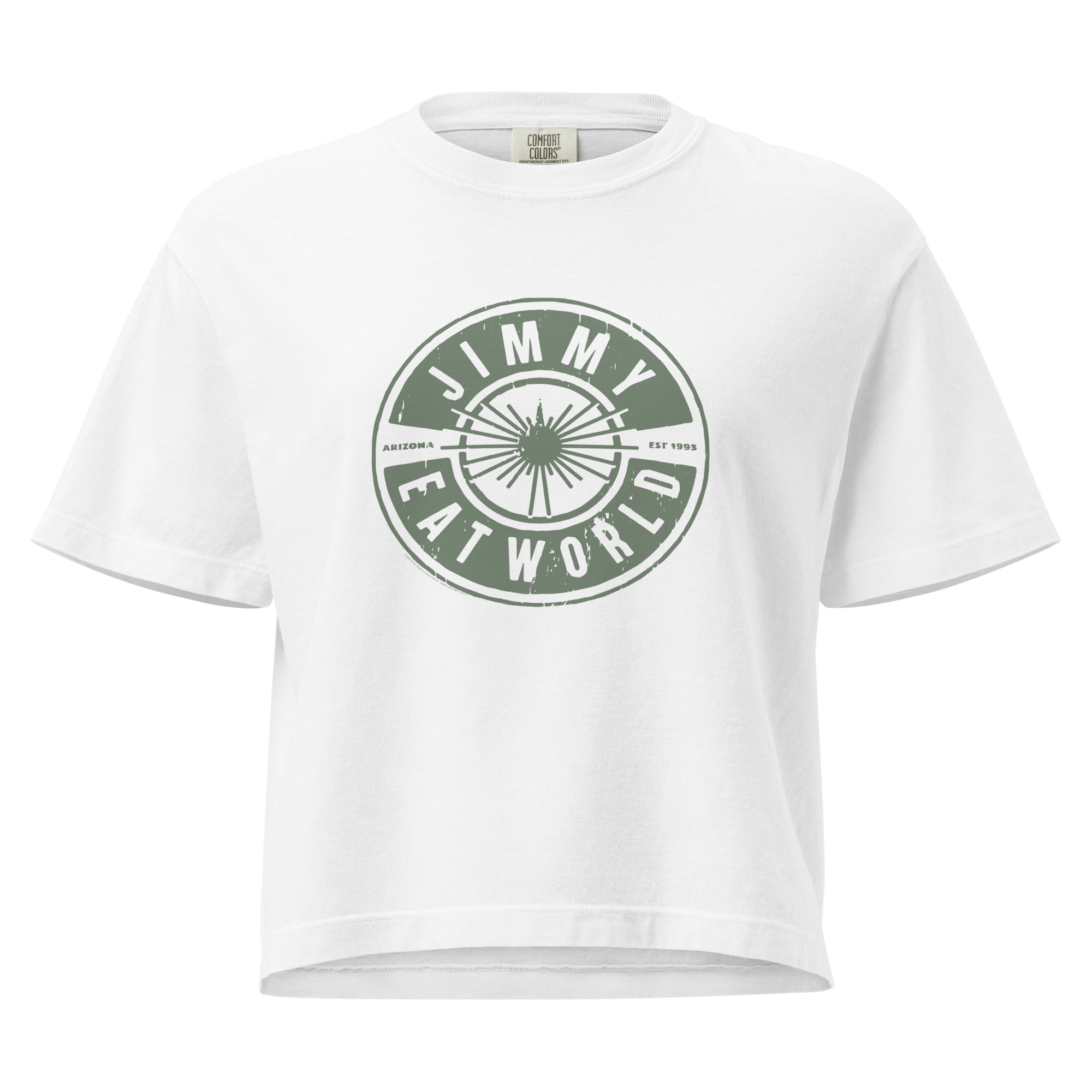 Jimmy Eat World Est 1993 Mineral Wash Womens Crop Top