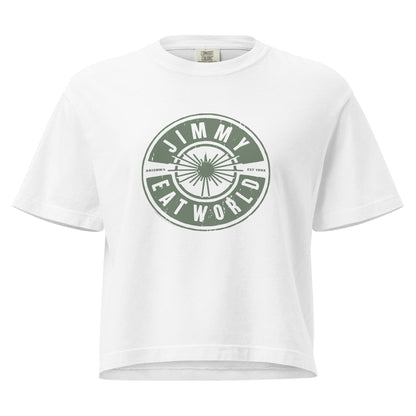 Jimmy Eat World Est 1993 Mineral Wash Womens Crop Top