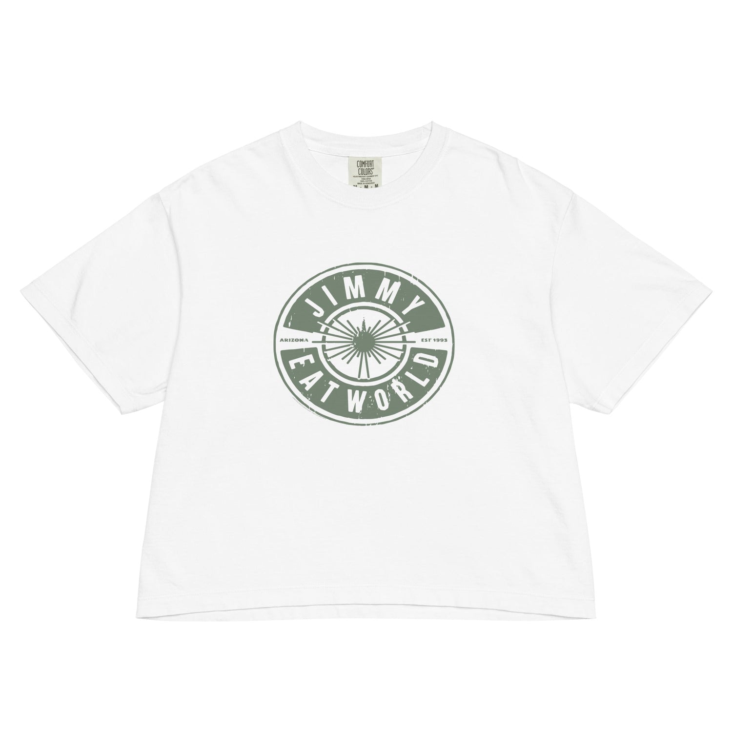 Jimmy Eat World Est 1993 Mineral Wash Womens Crop Top