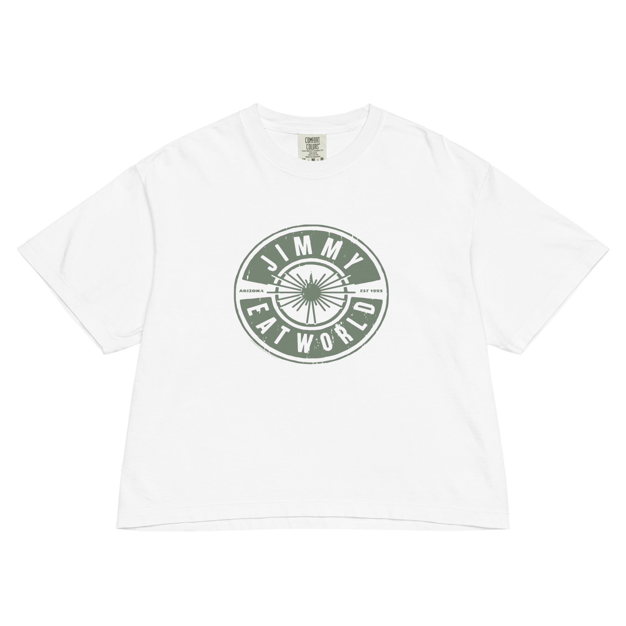 Jimmy Eat World Est 1993 Mineral Wash Womens Crop Top