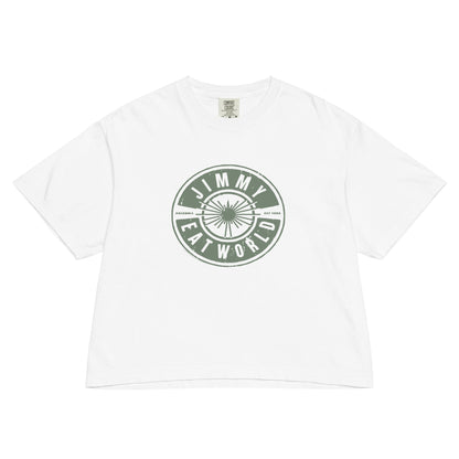 Jimmy Eat World Est 1993 Mineral Wash Womens Crop Top
