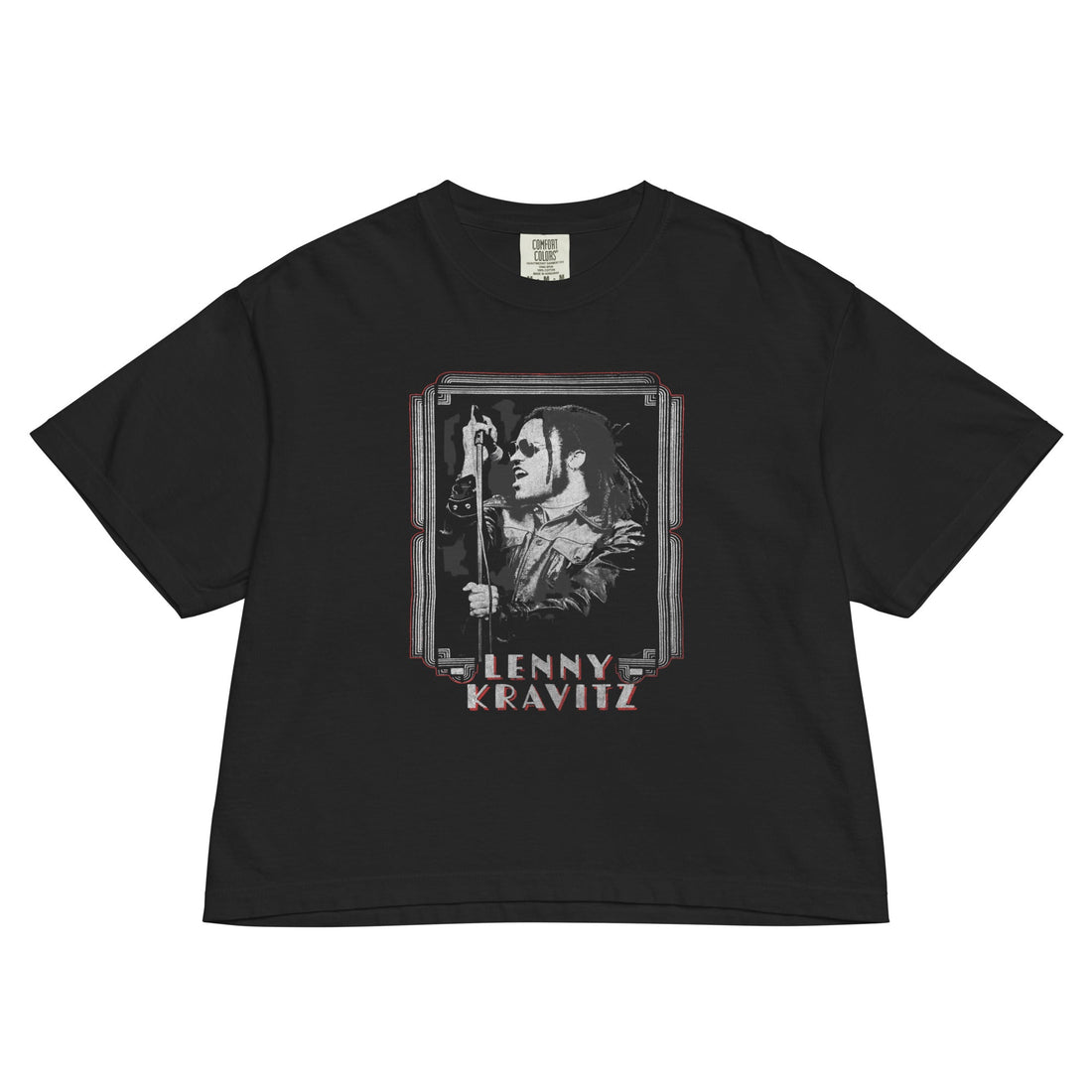 Lenny Kravitz American Women Mineral Wash Womens Crop Top