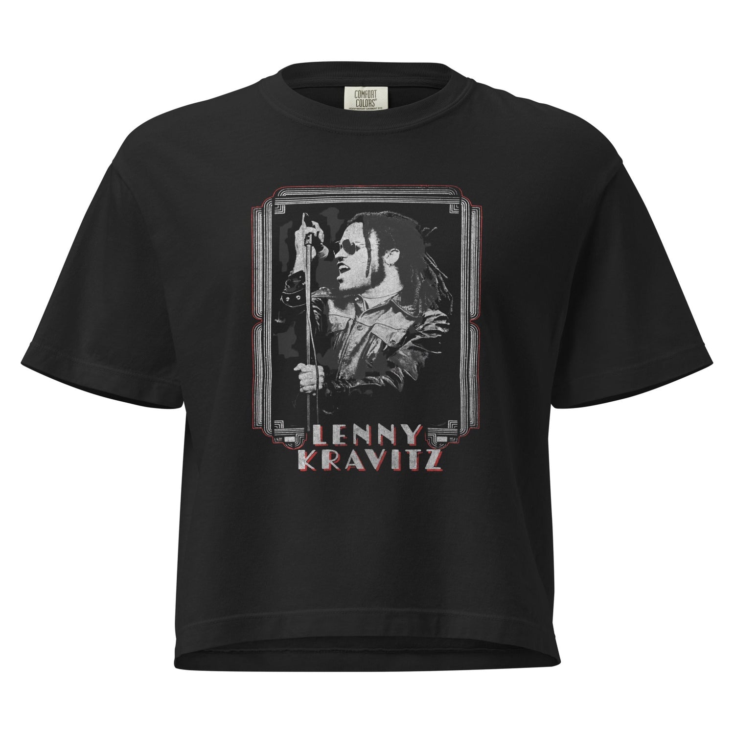 Lenny Kravitz American Women Mineral Wash Womens Crop Top