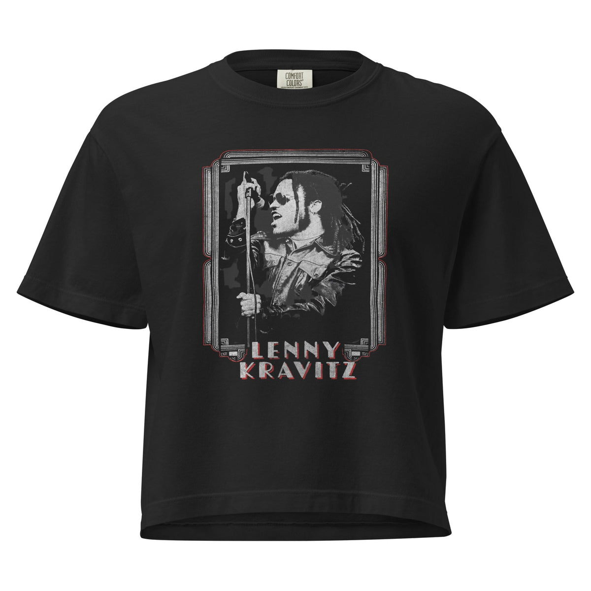 Lenny Kravitz American Women Mineral Wash Womens Crop Top