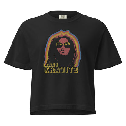 Lenny Kravitz Fly Away Mineral Wash Womens Crop Top
