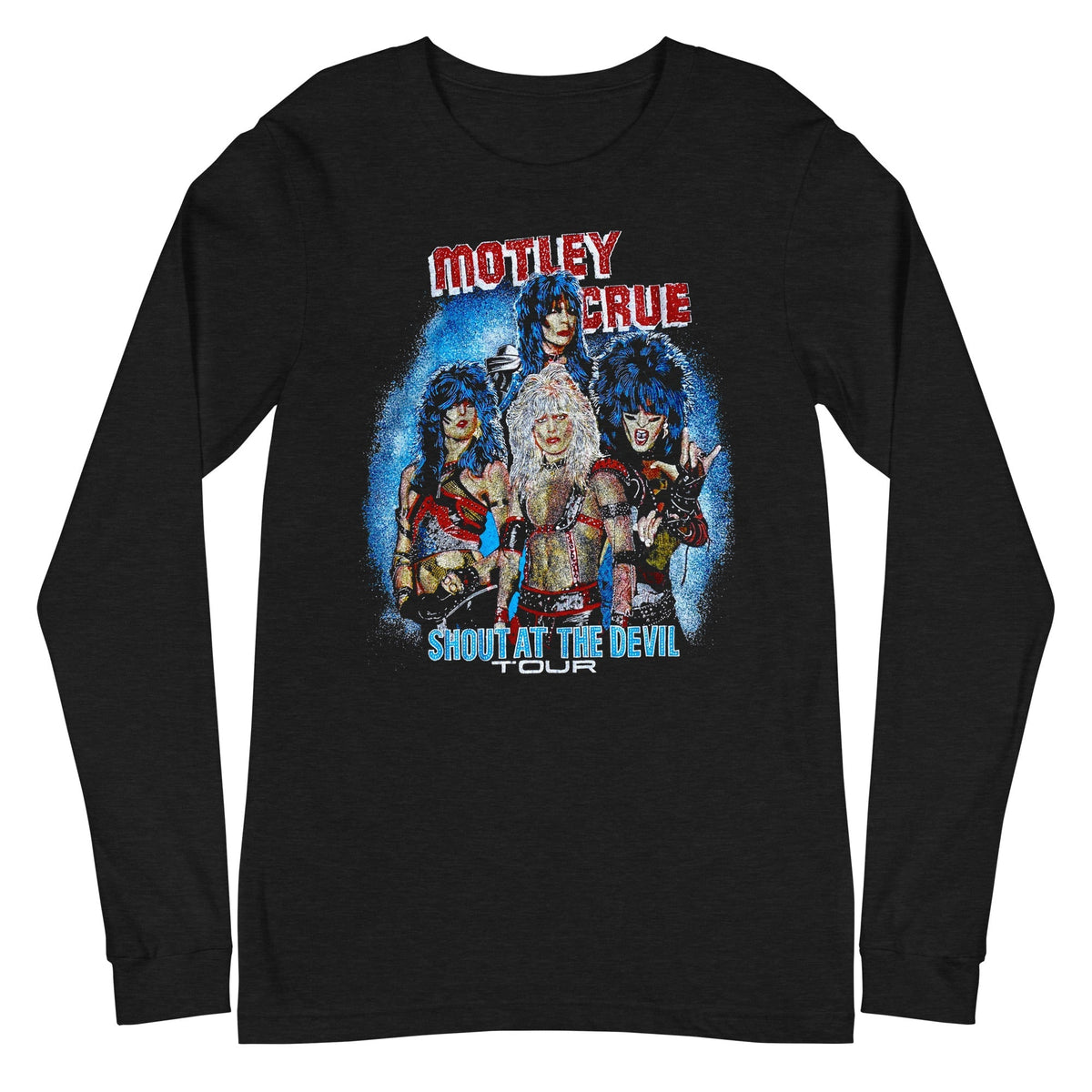 Black long-sleeve shirt with Mötley Crüe &