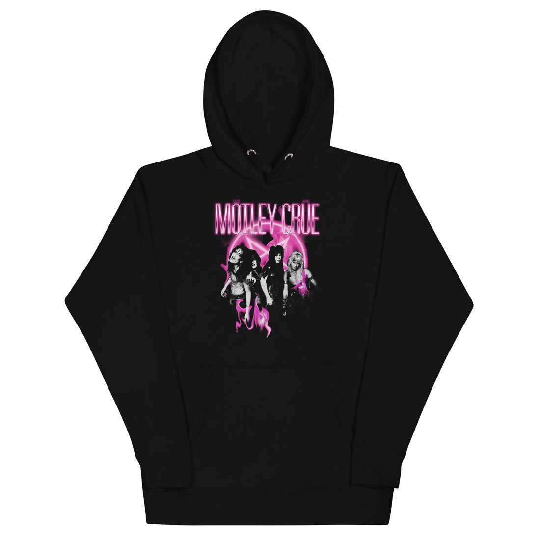 Motley Crue - Neon Pink Hoodie