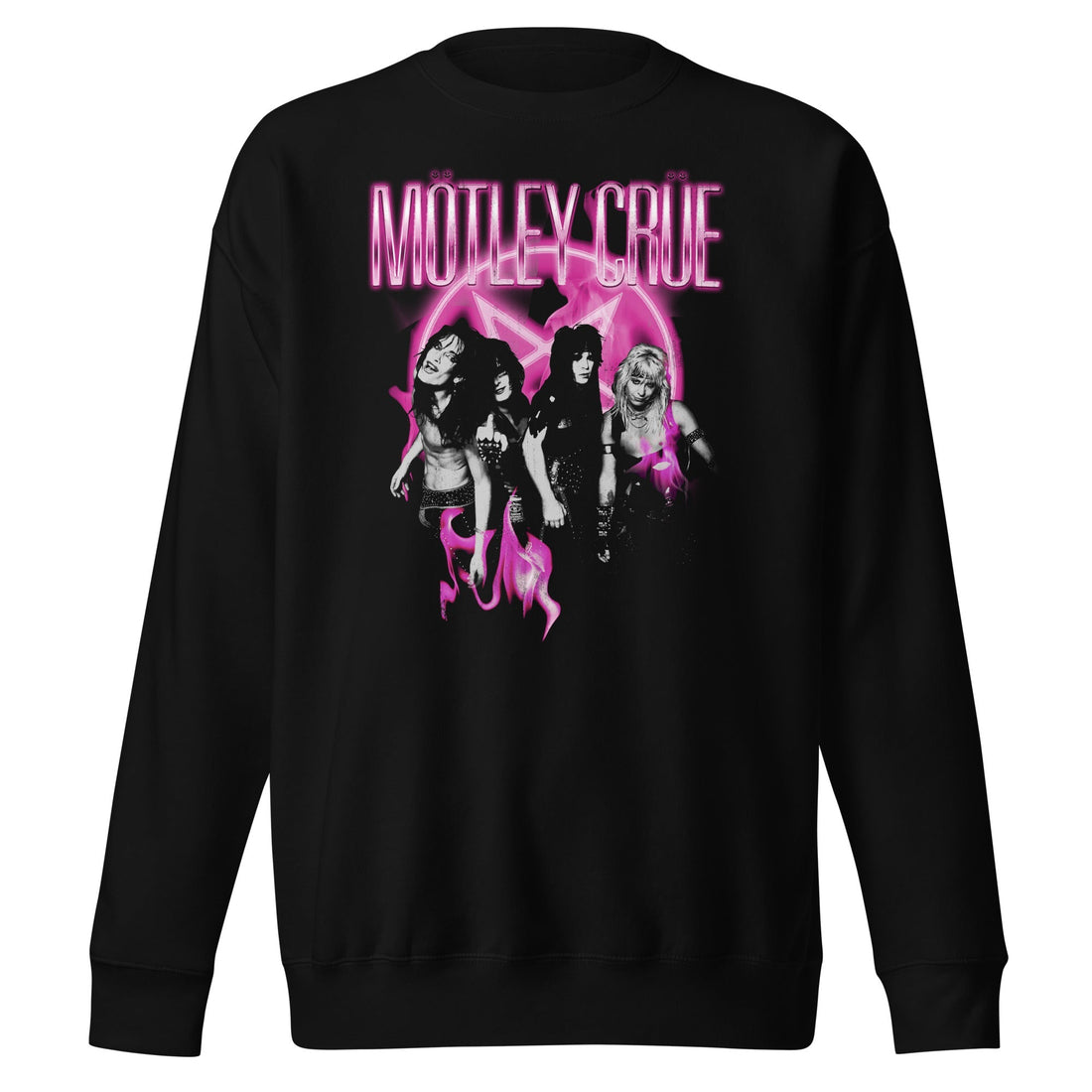 Motley Crue - Neon Pink Sweatshirt