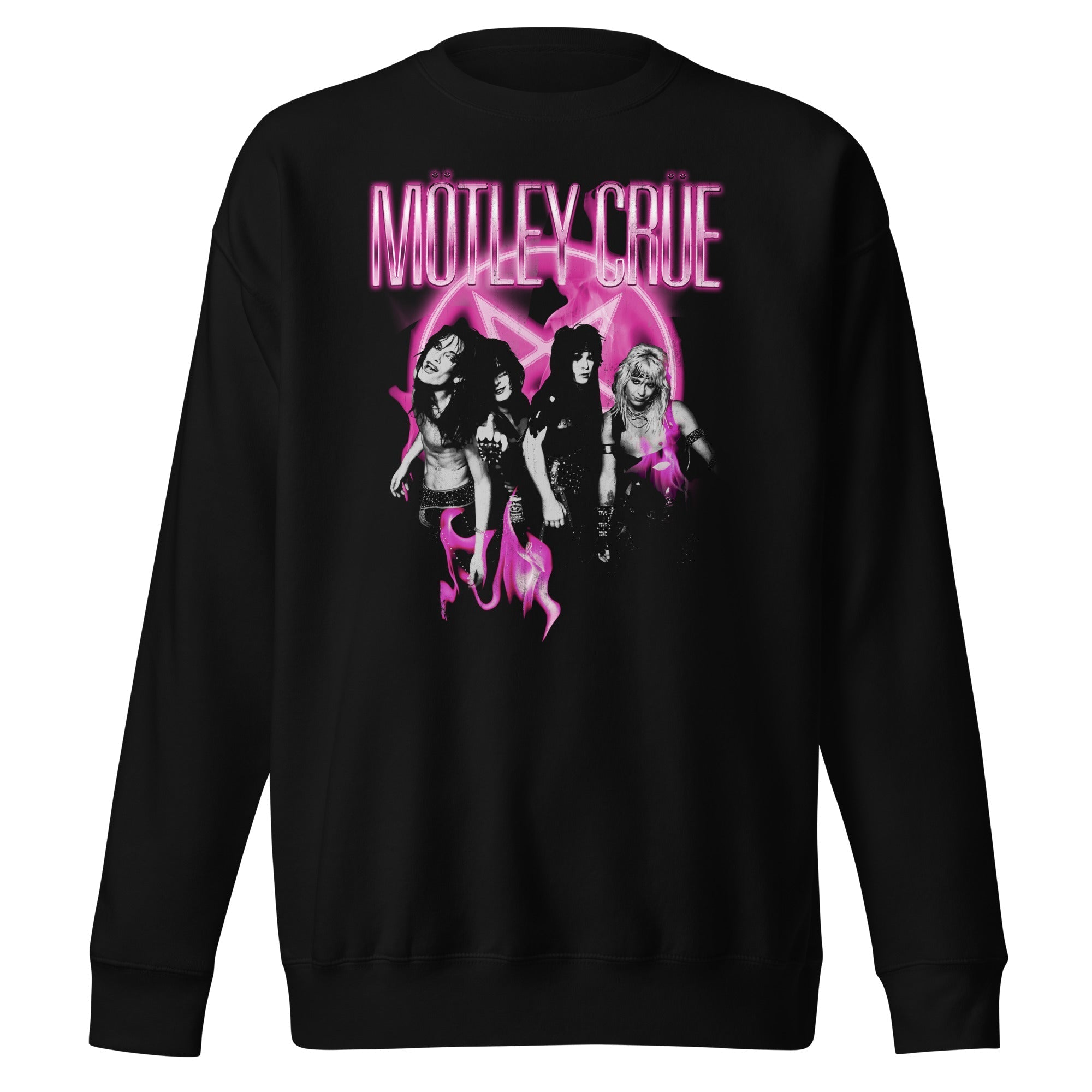 Motley Crue - Neon Pink Sweatshirt