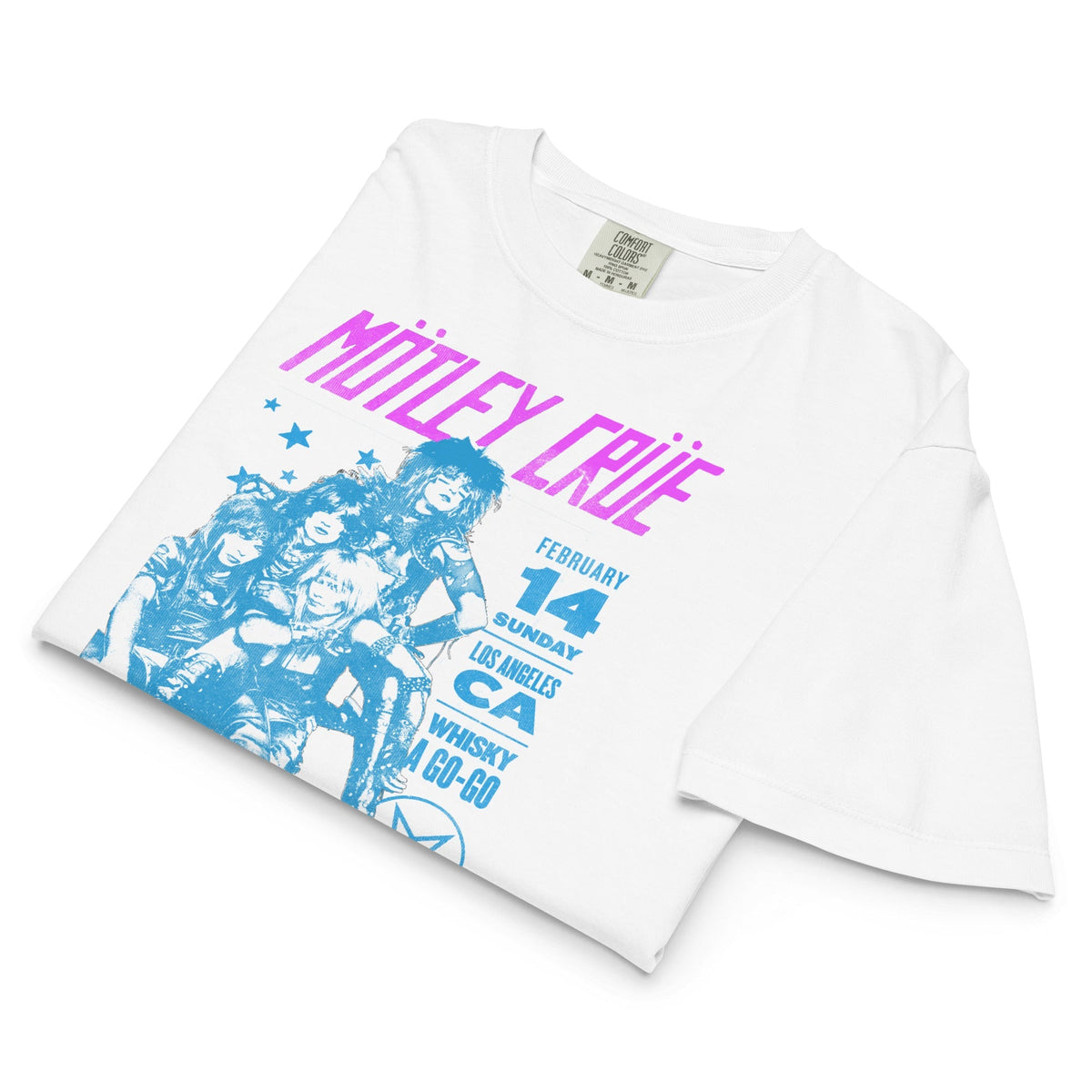 Motley Crue Fast Love Mineral Wash Womens Crop Top