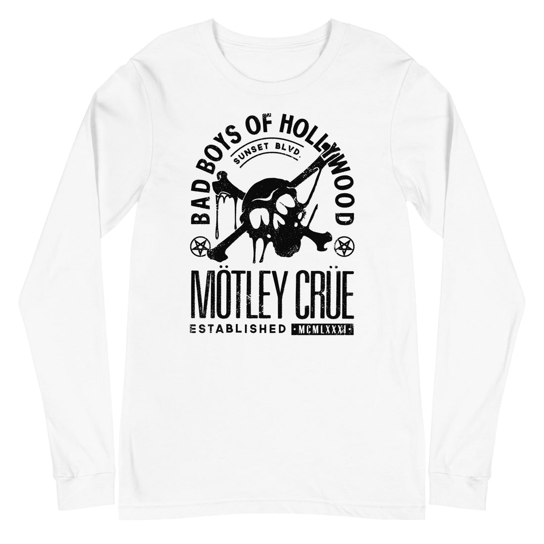 Motley Crue - Bad Boys of Hollywood Long Sleeve T-Shirt