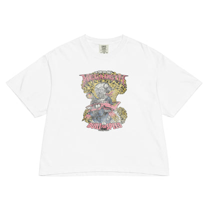 Megadeth Vintage Built for Speed Mineral Wash Womens Crop Top