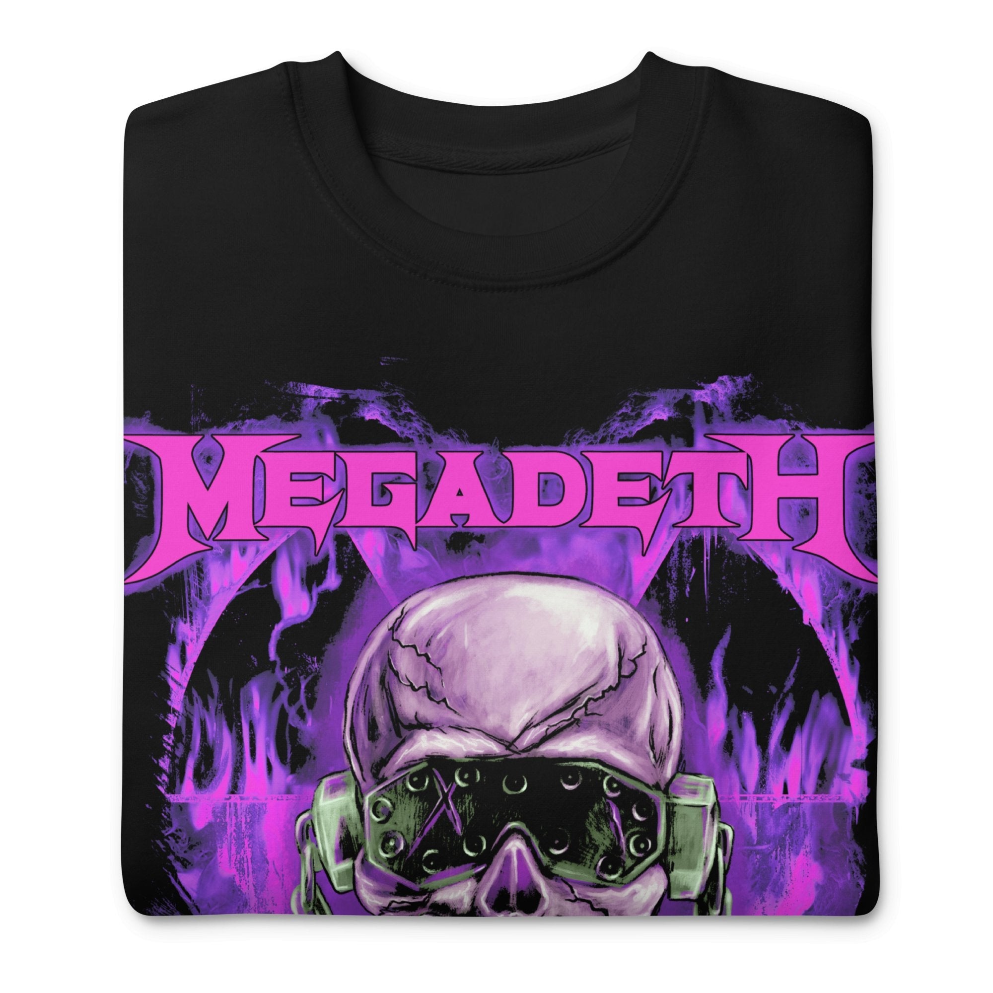 Megadeth Purple Nuclear Jumbo Print Sweatshirt