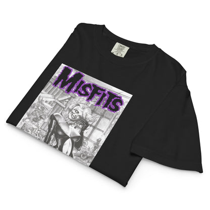 Misfits - Cocktail Dress Mineral Wash Womens Crop Top