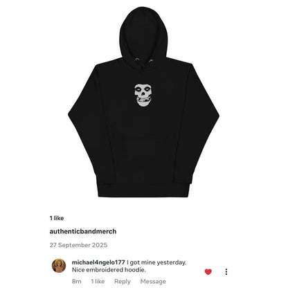 Misfits Classic Skull HD Embroidered Hoodie