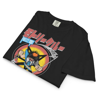 Motley Crue Japan Tour 1985 Mineral Wash Womens Crop Top