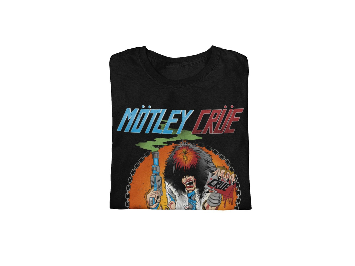 Motley Crue Smoking Allister Jumbo Print T-Shirt