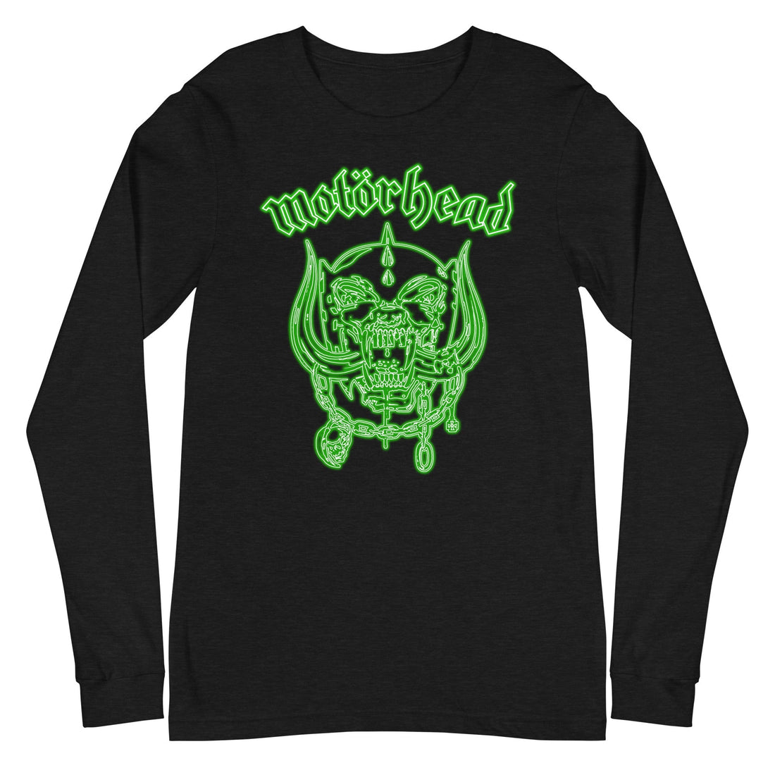 Motorhead - Neon Green Warpig Long Sleeve T-Shirt