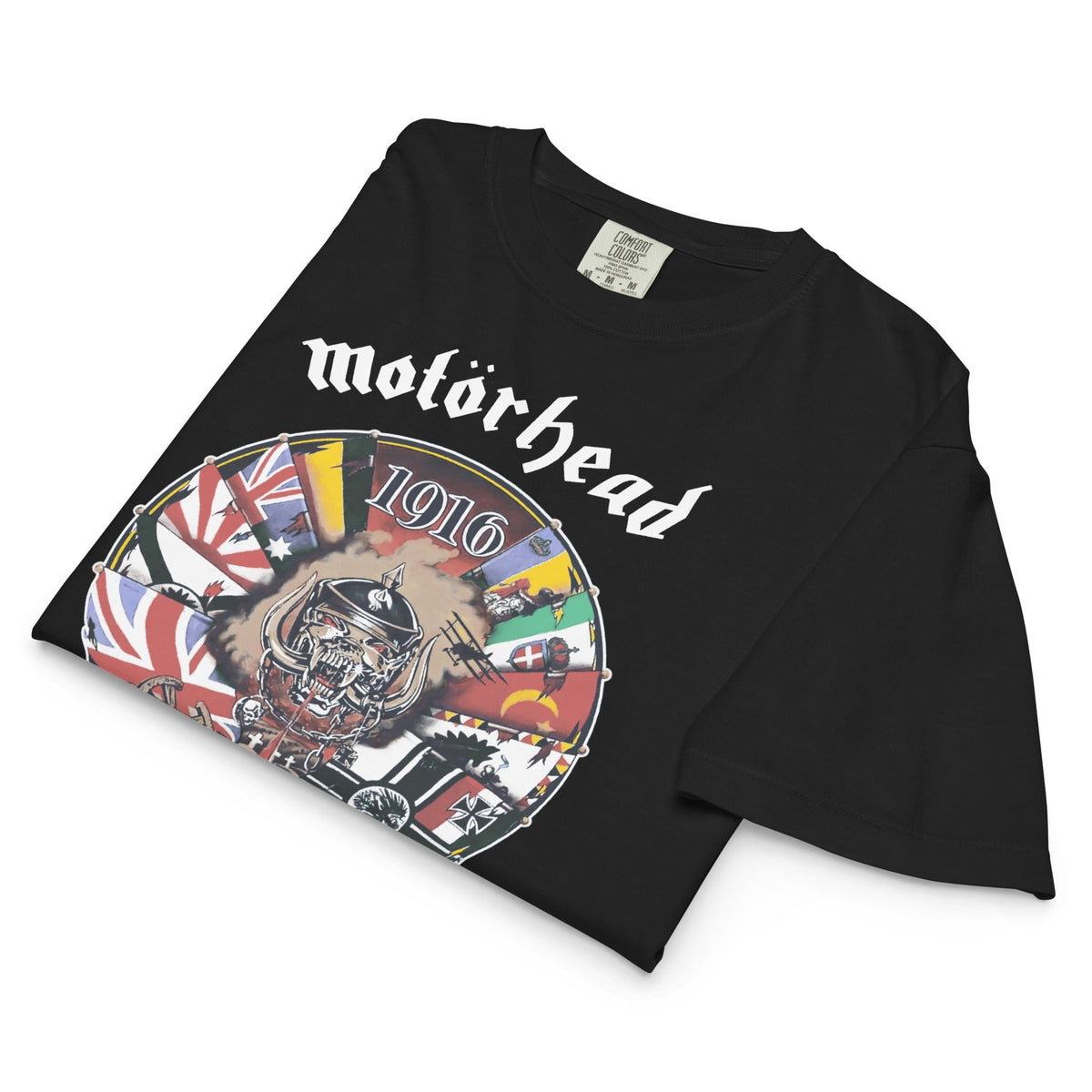 Motorhead Vintage 1916 Mineral Wash Womens Crop Top