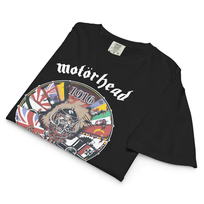 Motorhead Vintage 1916 Mineral Wash Womens Crop Top