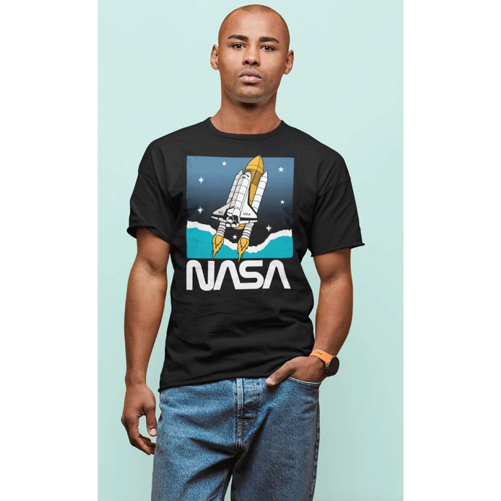 NASA Bold T-Shirt, Shuttle In Space