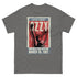 Gray t-shirt with Ozzy Osbourne concert poster design on a white background