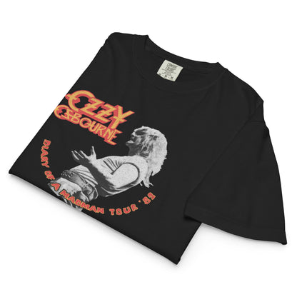 Ozzy Osbourne 82 Diary Tour Mineral Wash Womens Crop Top