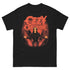 Black t-shirt with Ozzy Osbourne graphic design on a white background