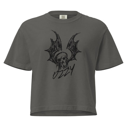 Ozzy Osbourne Hand Sketched Mineral Wash Womens Crop Top