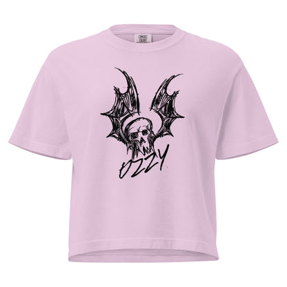 Ozzy Osbourne Hand Sketched Mineral Wash Womens Crop Top