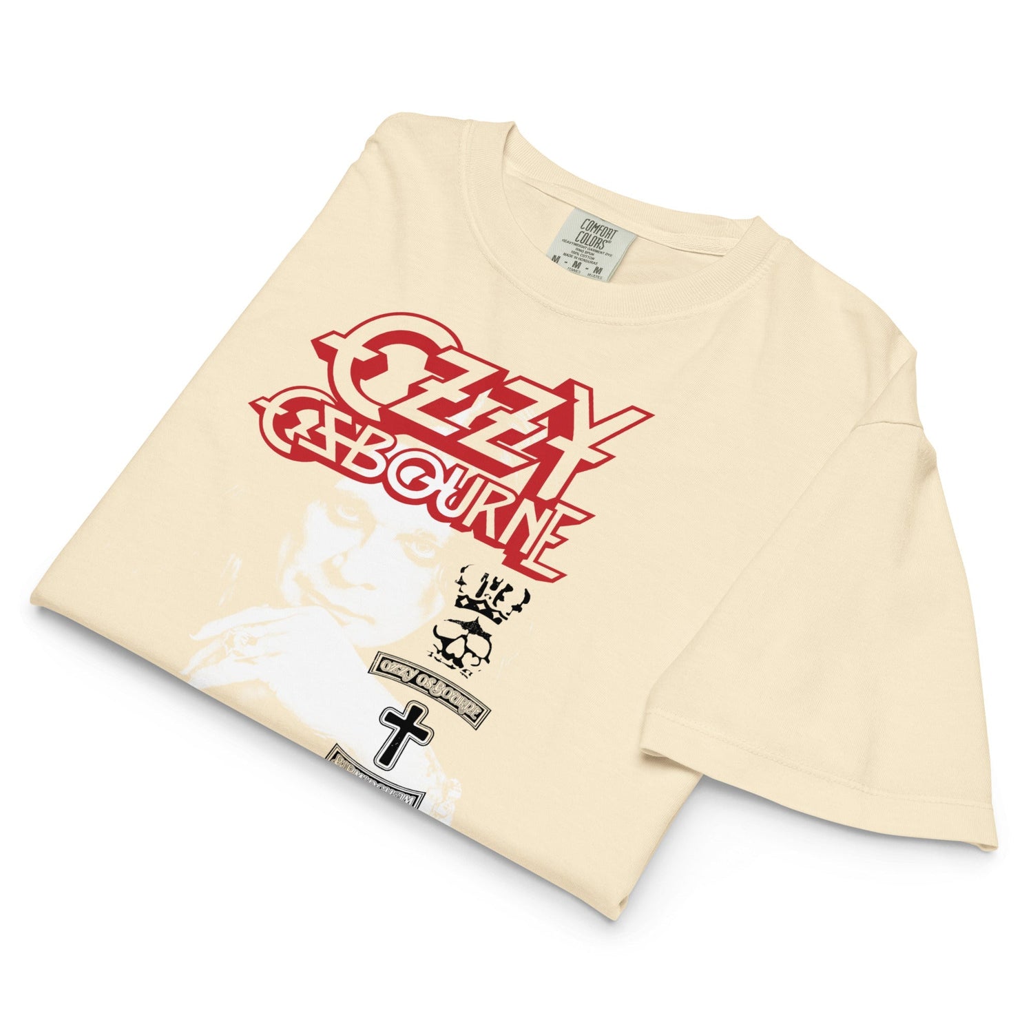 Ozzy Osbourne Holy Trinity Mineral Wash Womens Crop Top
