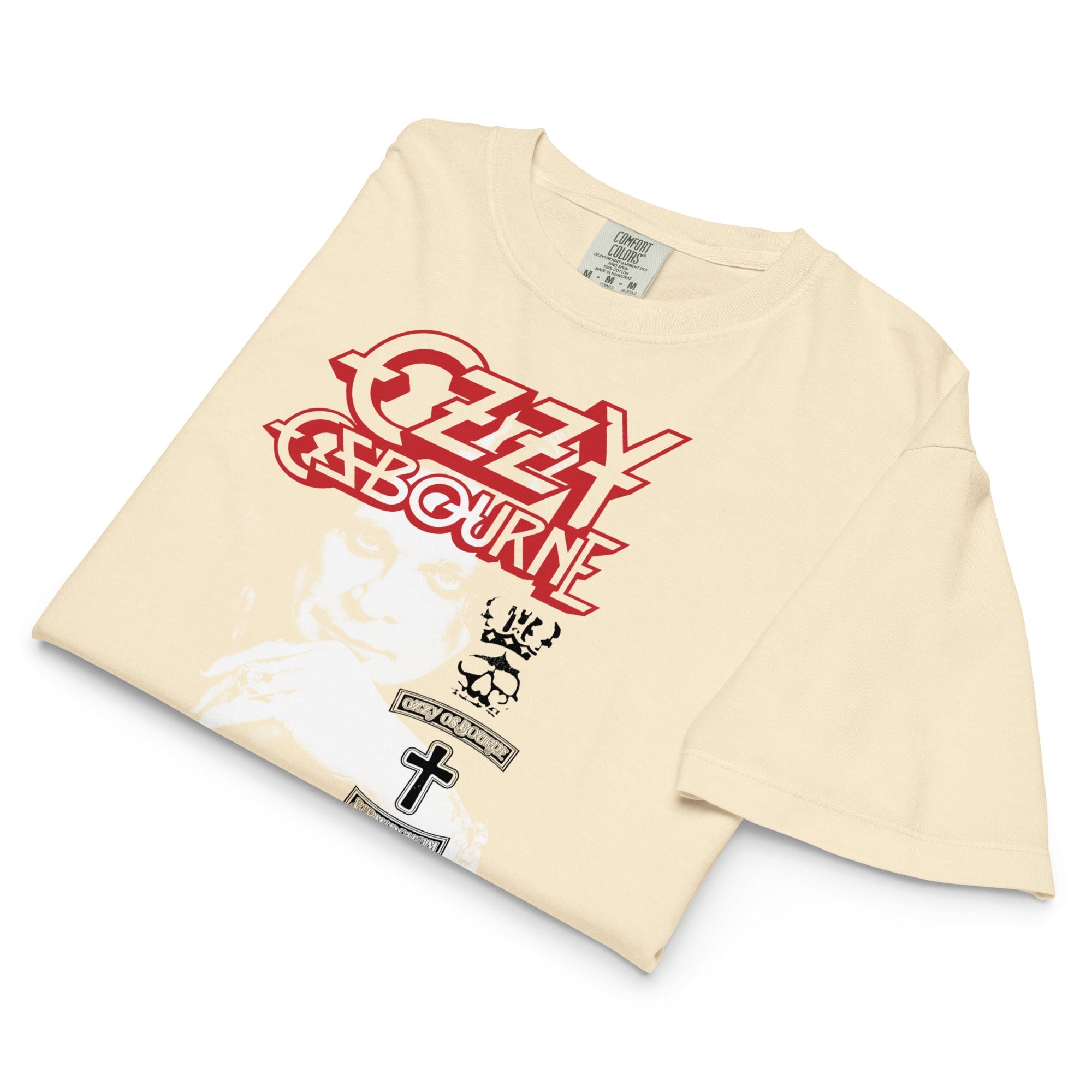 Ozzy Osbourne Holy Trinity Mineral Wash Womens Crop Top