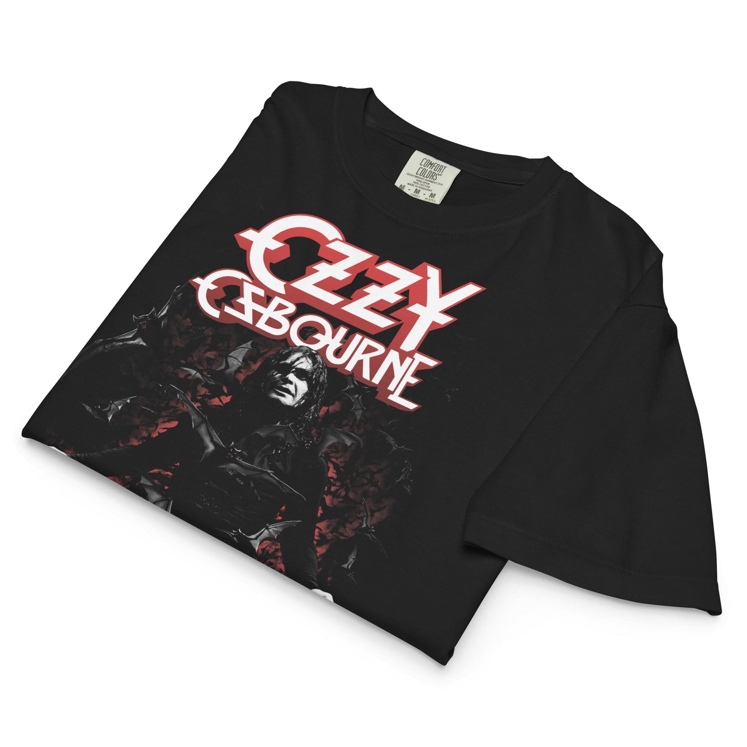 Ozzy Osbourne Prince of Darkness Mineral Wash Womens Crop Top