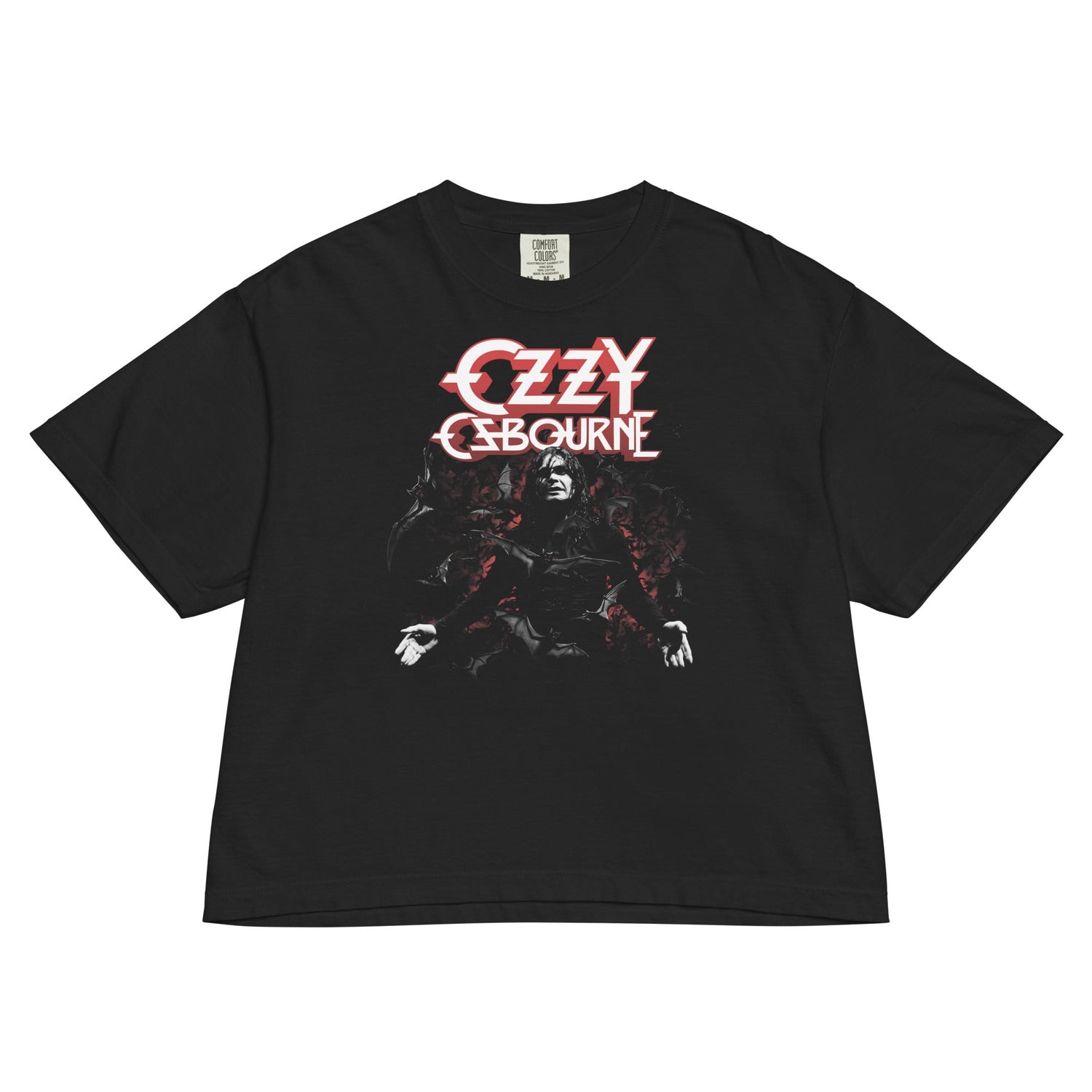 Ozzy Osbourne Prince of Darkness Mineral Wash Womens Crop Top